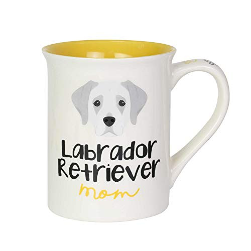 Enesco Our Name is Mud Labrador Retriever Dog Mom Coffee Mug 16 Ounce Multicolor