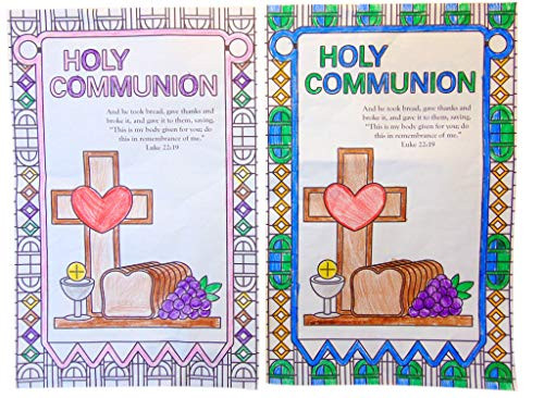Westmon Works First Communion Banner Poster Color Craft Kit for Boys or Girls Catholic Bulk Pack Set of 12