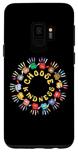 Galaxy S9 Choose Kindness Rainbow Circle Hands Togetherness Case