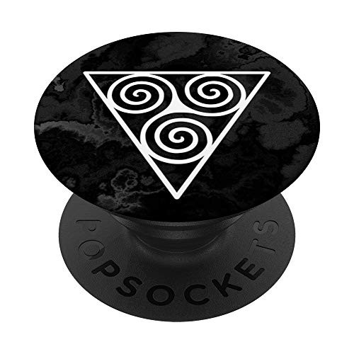 Celtic Symbol - Triskele - Triple Spiral In Triangle 3 PopSockets Grip and Stand for Phones and Tablets