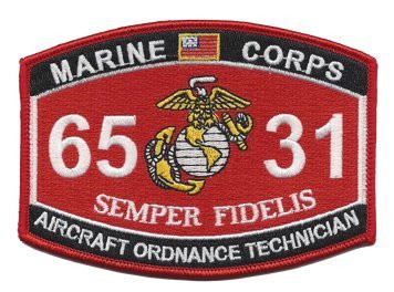 MilitaryBest Aircraft Ordnance Technician Marine Corps MOS 6531 5 inch Patch
