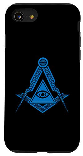 iPhone SE -2020- / 7 / 8 Circle Occult Illuminati Pyramid All Seeing Eye Sign Gift Case