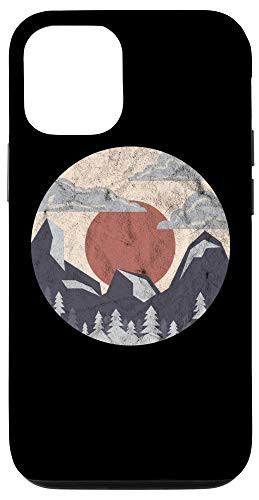 iPhone 12/12 Pro Nature Mountain Morning Circle Camping Forest Adventure Gift Case