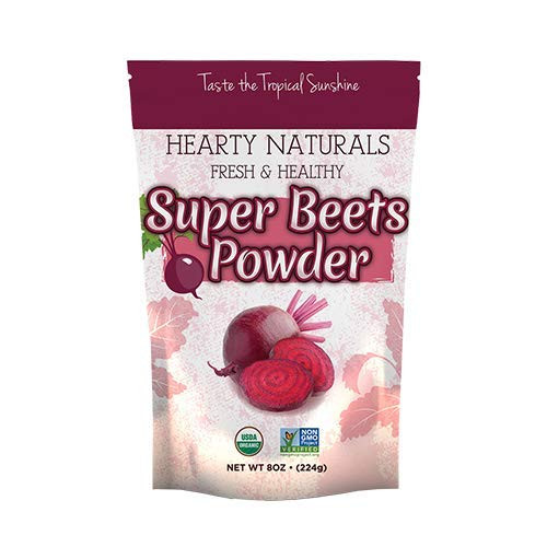 USDA Certified Organic Hearty Naturals Fresh  and  Healthy Super Beets Powder 8Oz