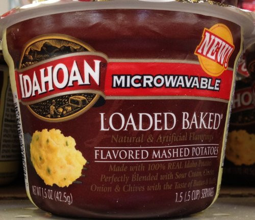 Idahoan Microwavable LOADED BAKED MASHED POTATOES 1.5oz - 4 Pack