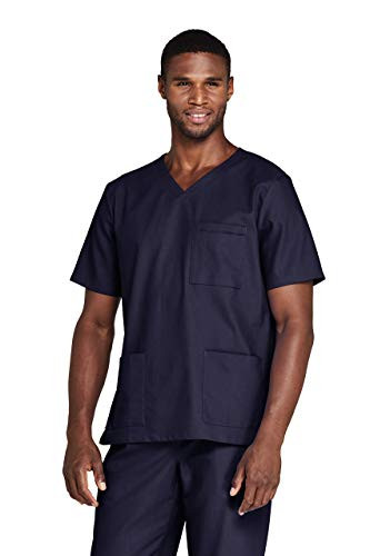 Lands End Mens Scrub Top True Navy Regular X-Large