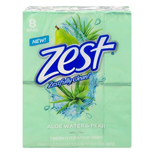 Zest Aloe Water  and  Pear 8 bars 4 ounces