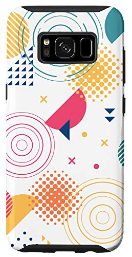 Galaxy S8 Design Gift Abstract Circle Pattern Colorful Shapes Case