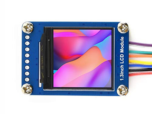 Waveshare 1.3inch LCD Display Module IPS Screen 240x240 HD Resolution with Embedded Controller Communicating via SPI Interface Compatible with Raspberry Pi/Jetson Nano/STM32