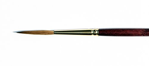 Silver Brush Pure Kolinsky Sable Long Handle Liner Brush, Size-8