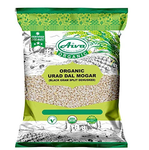 AIVA ORGANIC URAD DAL -Matpe Bean Split- - USDA Certified 4 LB AIVA ORGANIC URAD DAL -Matpe Bean Split- - USDA Certified 4 LB