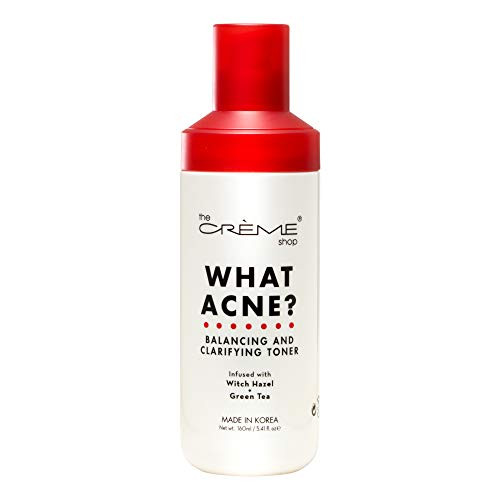 The Creme Shop WHAT ACNE? Balancing And Clarifying Toner Infused With With Hazel Green Tea Made In Korea