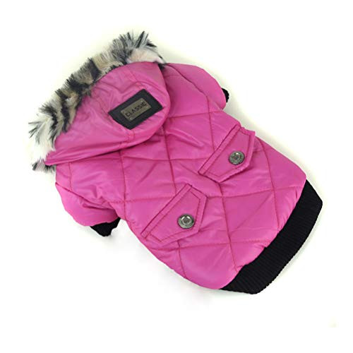 POPETPOP Pet Dog Coat Pet Clothes for Dog Cat Puppy Hoodie Coat Winter Warm Clothing Dog Outfits Size 2XL -Rose Red- POPETPOP Pet Dog Coat Pet Clothes for Dog Cat Puppy Hoodie Coat Winter Warm Clothing Dog Outfits Size 2XL -Rose Red-