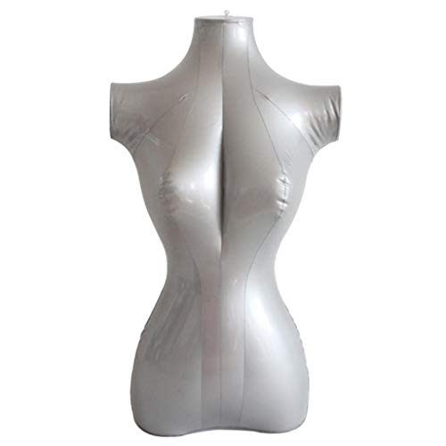 SDENSHI PVC Inflatable Female Mannequin Bust Display Dummy