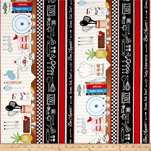 Timeless Treasures Row By Row 2019 Cooking Stripe Multi Quilt Fabric