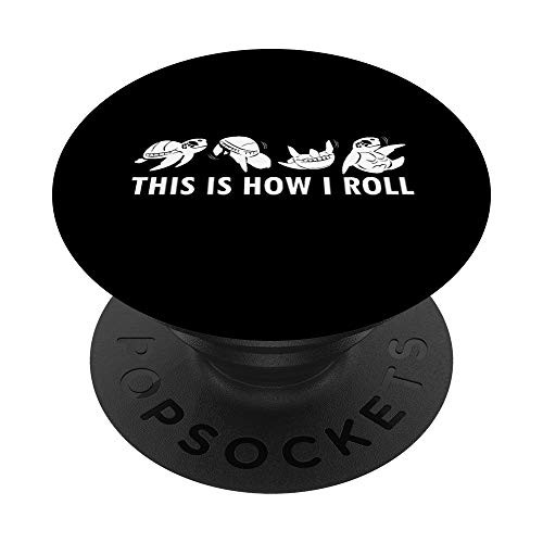 This Is How I Roll Sea Turtle Clothes Outfit Gift Sea Turtle PopSockets PopGrip Swappable Grip for Phones  and  Tablets