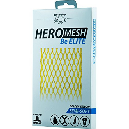 East Coast Dyes Lacrosse Semi-Soft HeroMesh Solid Color Golden Yellow HM-GldYel-1P