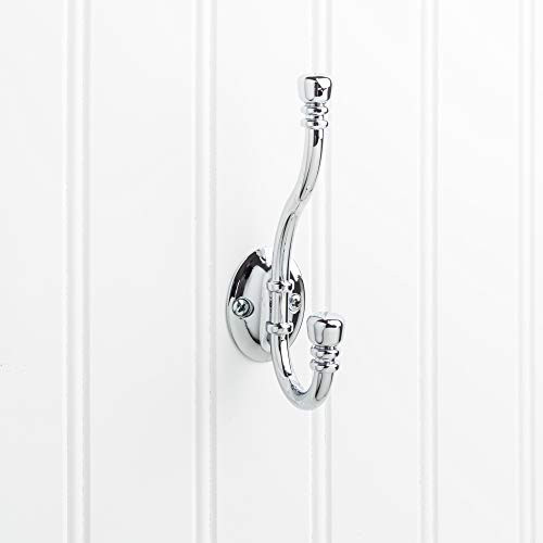 Elements YD50-518PC Sedona 5-3/16 inch Traditional Double Prong Robe Hook