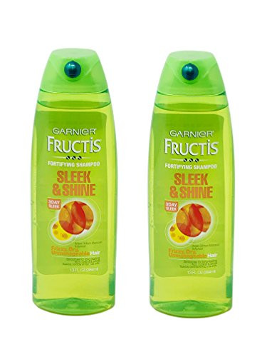 Garnier Fructis Shampoo Sleek  and  Shine 13 Ounce Frizzy/Dry -384ml- -2 Pack-