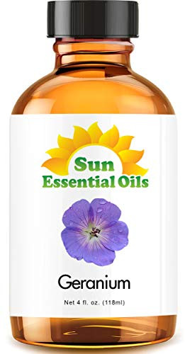 Geranium Essential Oil -Huge 4oz Bottle- Bulk Geranium Oil - 4 Ounce