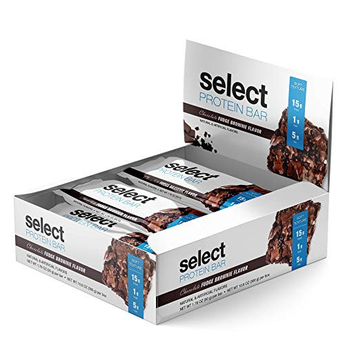 PEScience Select Low Sugar Protein Bar Chocolate Fudge Brownie Case of 6 Bars Gluten Free Low Carb