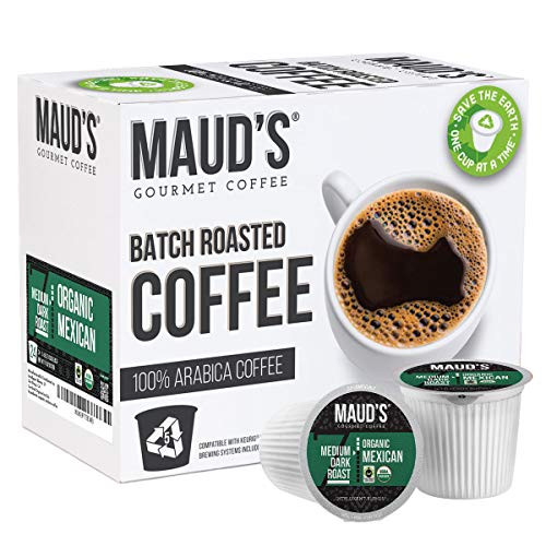 Mauds Organic Mexican Coffee -Organic Medium Dark Roast Coffee- 24ct. Recyclable Single Serve Fair Trade Single Origin Mexico Coffee Pods - 100 percent Arabica Coffee Mexican Coffee K Cups Compatible Mauds Organic Mexican Coffee -Organic Medium Dark Roast Coffee- 24ct. Recyclable Single Serve Fair Trade Single Origin Mexico Coffee Pods - 100 percent Arabica Coffee Mexican Coffee K Cups Compatible