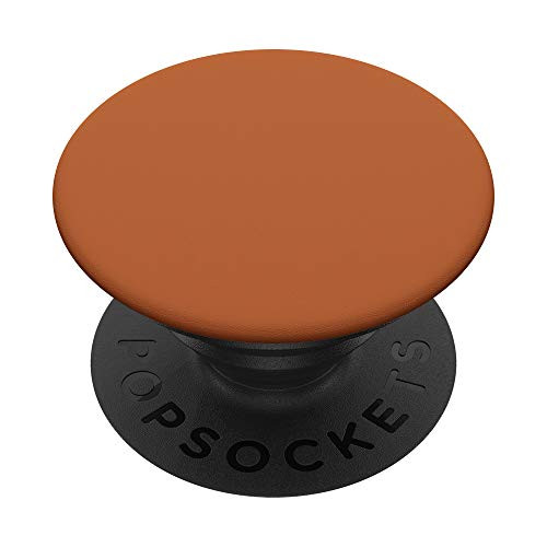 Autumn Fall Themed Colors Brown - Solid Color Design PopSockets PopGrip Swappable Grip for Phones  and  Tablets