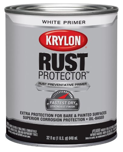 Krylon K06921100 Rust Protector and Preventative Enamel with Primer Quarts, White Primer