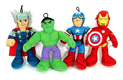Marvel Avengers - Iron Man, Captain America, Thor and Hulk - 9" Plush Set Marvel Avengers - Iron Man, Captain America, Thor and Hulk - 9" Plush Set
