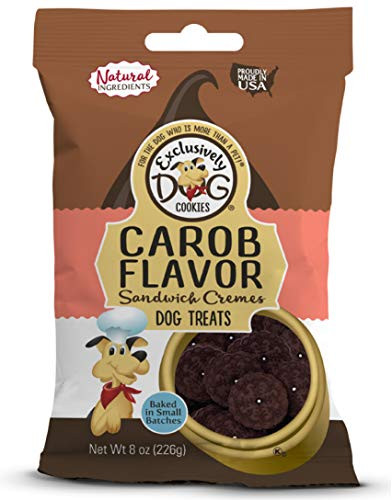 Exclusively Dog Pet Sandwich Cremes-Carob Flavor 8-Ounce Package -02000-
