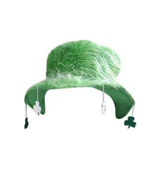 BZANY Furry Green St. Patricks Day Bucket Hat