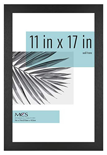 MCS Industries 63713 11x17 Inch Studio Gallery Black Woodgrain Frames 11x17