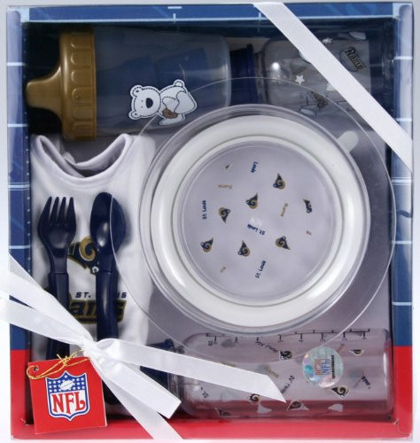 OuterStuff St Louis Rams NFL Football Newborn Baby Necessities Gift Set