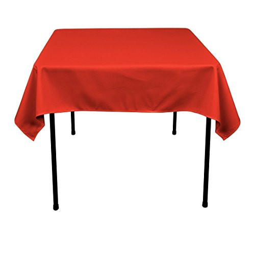 ADD and SHIP Square Polyester Tablecloth 36 x 36 inches -Red-
