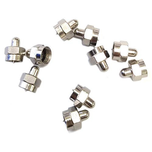 Termination of a 75 Ohm Type F line Commonly Found Type F Connector widely Used -10 Pack-