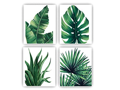 Botanical Prints Wall Art 8X10 UNFRAMED for Bathrooms 4 Pieces Tropical Plants Pictures Minimalist Watercolor Painting Palm Banana Monstera Green Leaf Wall Decor for Office Bedroom Living RoomHome Wall Art Decor Plants Posters Oil Paintings Posters Botanical Prints Wall Art 8X10 UNFRAMED for Bathrooms 4 Pieces Tropical Plants Pictures Minimalist Watercolor Painting Palm Banana Monstera Green Leaf Wall Decor for Office Bedroom Living RoomHome Wall Art Decor Plants Posters Oil Paintings Posters