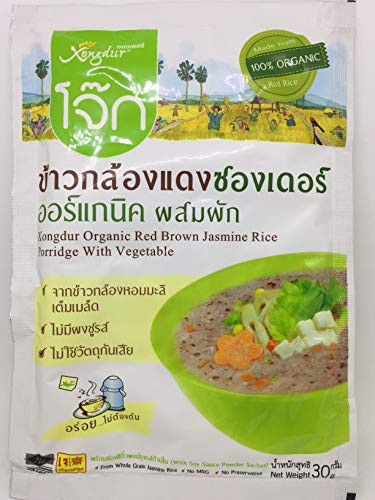 Red Brown Jasmine Rice Porridge with Vegetable 30 g