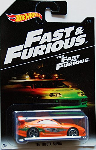 Hot Wheels 2016 Fast and Furious '94 Toyota Supra 1/8, Orange