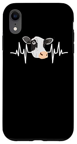 iPhone XR Heartbeat Cows Clothes Art Cattle Farmer Gift Cow Case