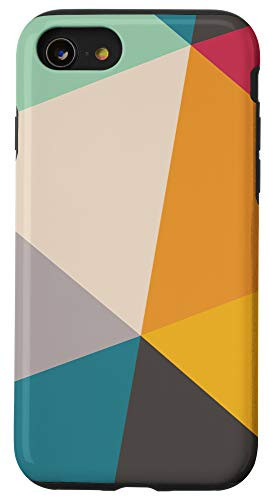 iPhone SE -2020- / 7 / 8 Aesthetic Colorful Geometric Triangle Pattern Case