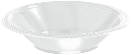 White Plastic Bowls - 12 oz. - Pack of 20 - Party Supply