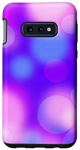 Galaxy S10e Purple Blue Pink Lavender Circles Case