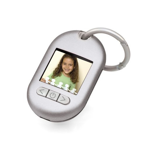 Gear Head 1.5-inch Digital Keychain (TFT) (Brushed Silver)