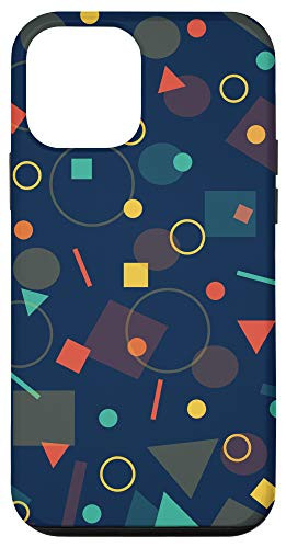 iPhone 12 mini Circles Squares Triangles Modern Art Shapes Case