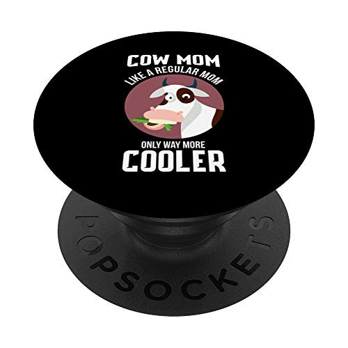 Women Cow Mom Clothes Cattle Farmer Mothers Day Gift Cow PopSockets Grip and Stand for Phones and Tablets