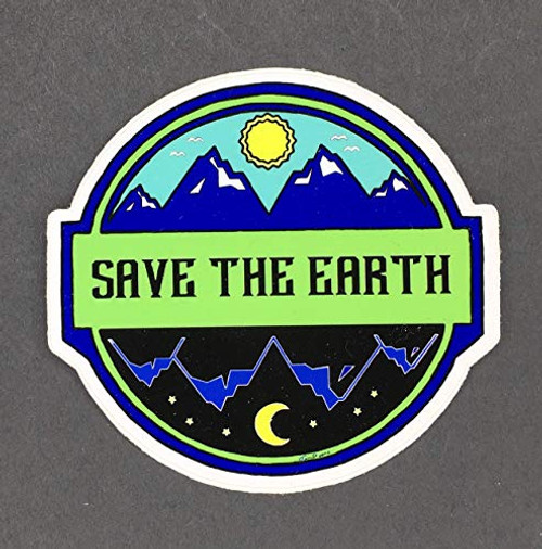 Save The Earth Sticker Earth Stickers Earth Day