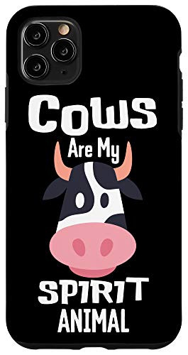 iPhone 11 Pro Max Cows Are My Spirit Animal Clothes Art Cattle Farmer Gift Cow Case