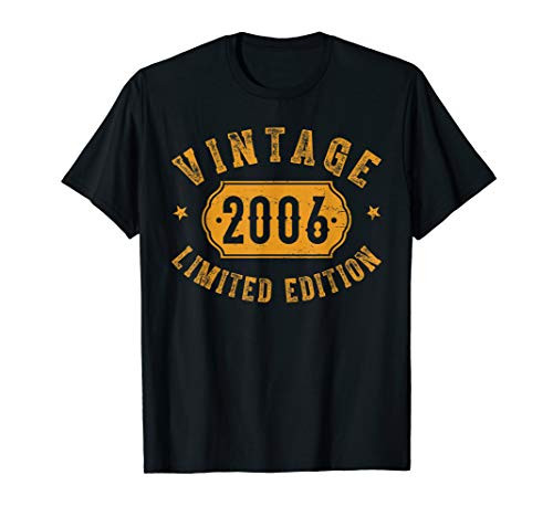 Vintage 2006 Limited Edition 14th Birthday 14 Years Old Gift T-Shirt