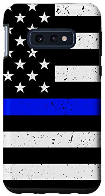 Galaxy S10e Police Officer Thin Blue Line Flag Sheriff Cop Distressed Case Galaxy S10e Police Officer Thin Blue Line Flag Sheriff Cop Distressed Case