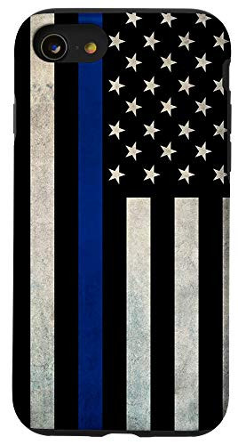 iPhone SE -2020- / 7 / 8 Thin Blue Line American Flag Police Officer Cop Lives Matter Case